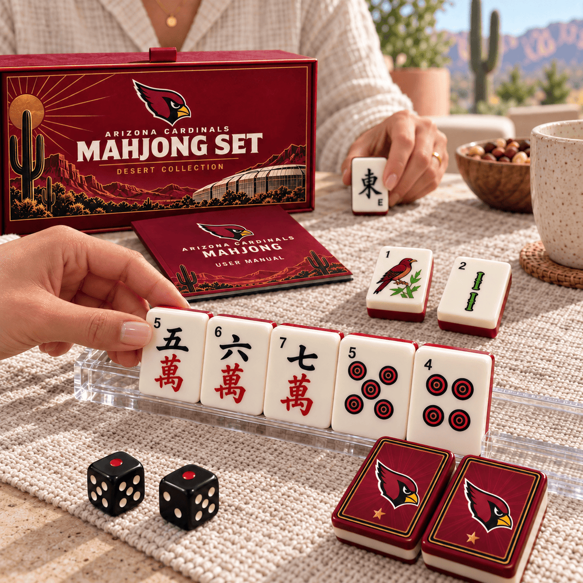 Premium ARCD Mahjong Tiles Set PVNA
