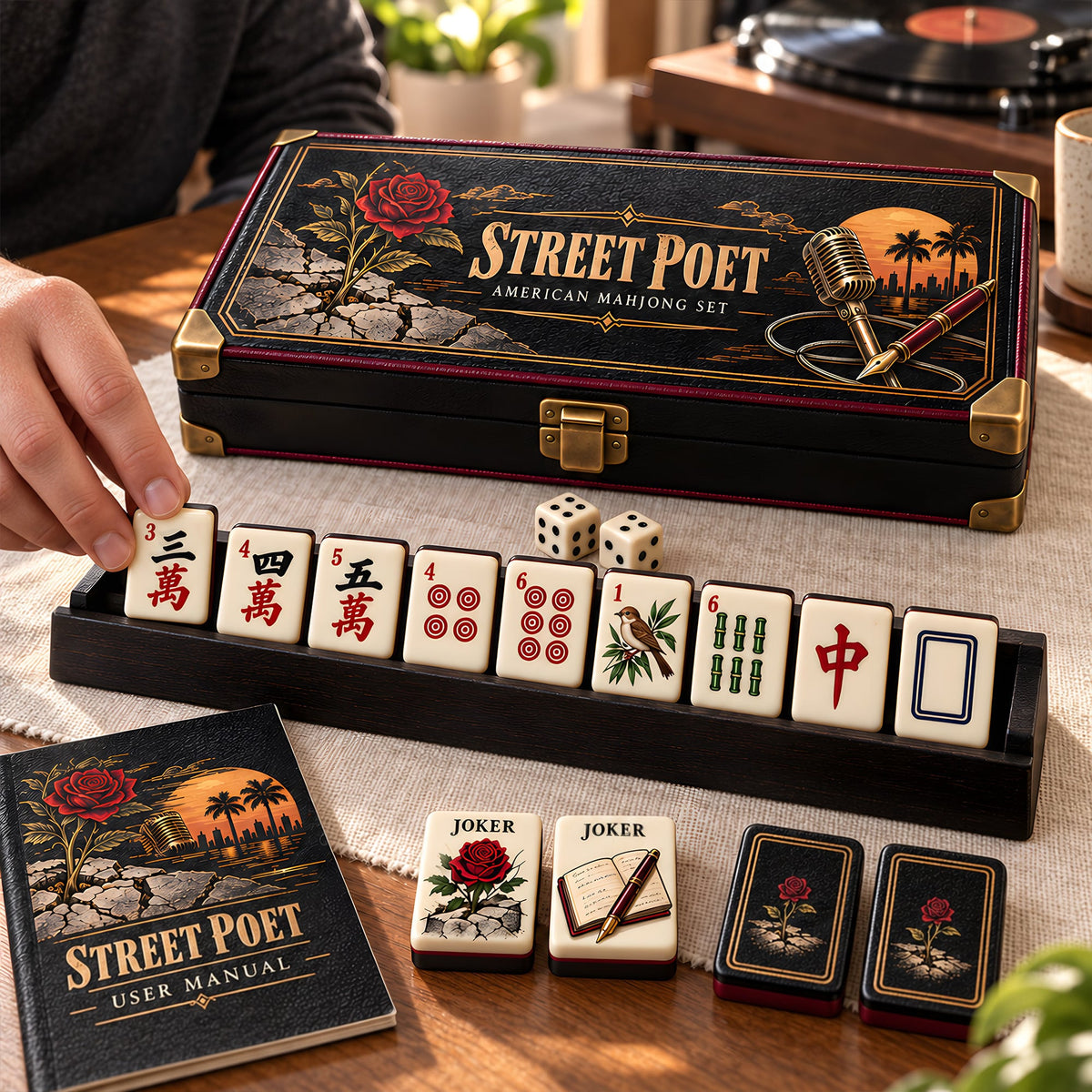 Premium TSK Mahjong Tiles Set PVNA