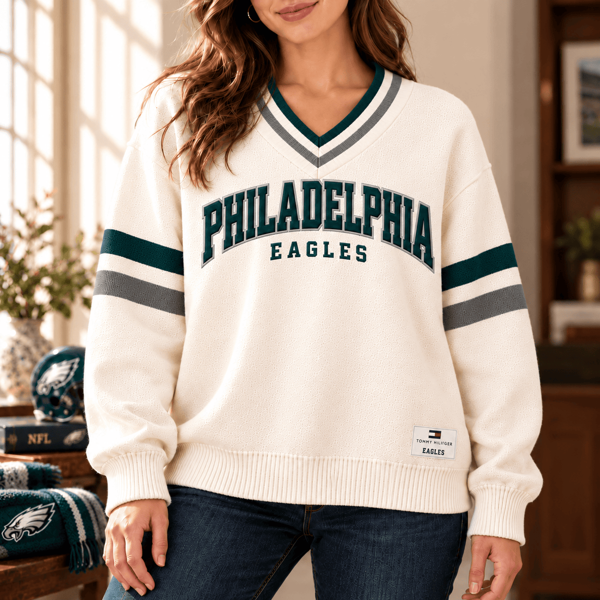 PLDE Varsity V-Neck Sweater PNPA